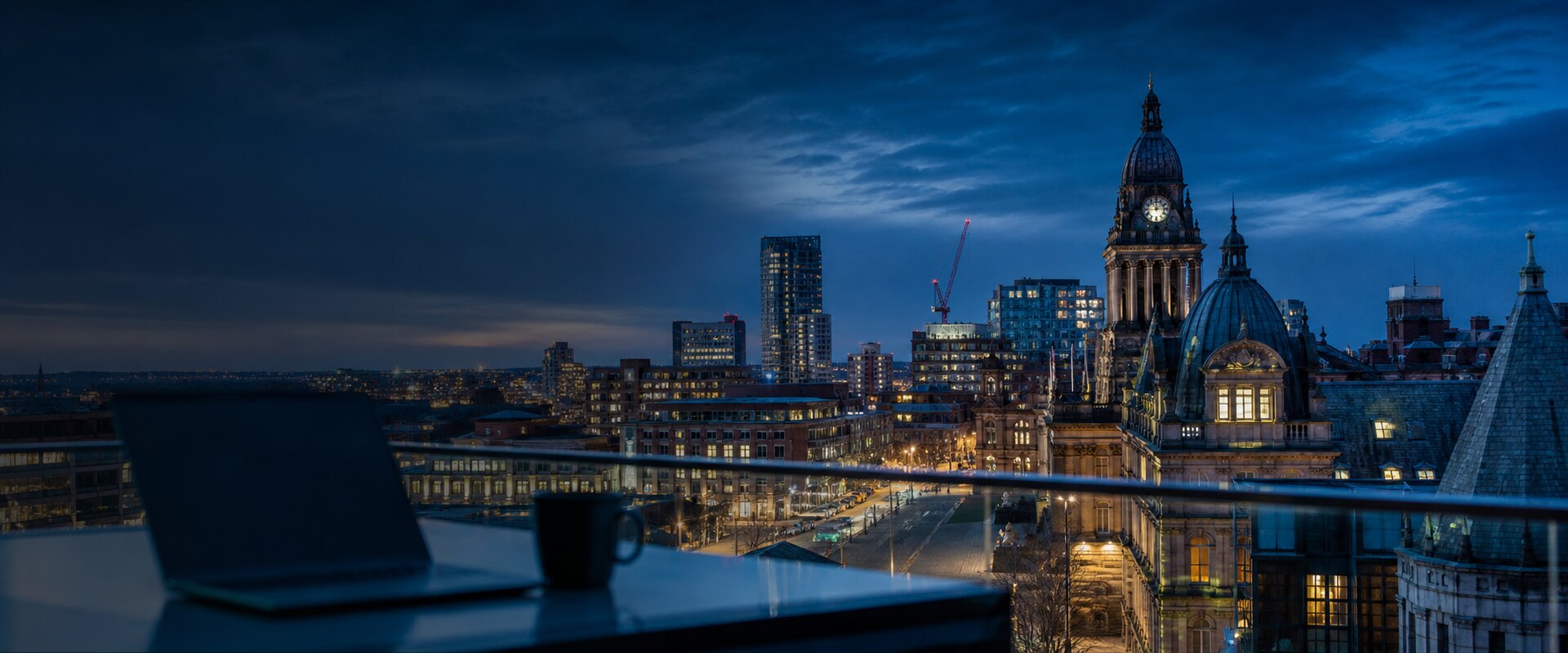 Leeds city centre skyline representing WaelTech local IT services